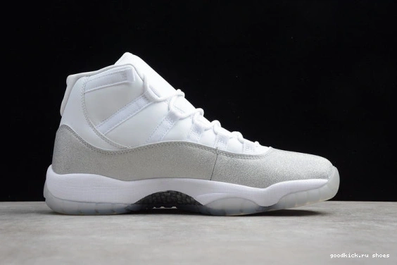 Metallic Jordan AR0715-100 White SilverVast WMNS Air AR0715-100 11 Grey 0424